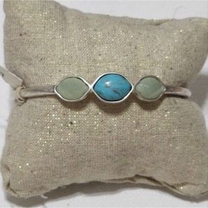 Lucky brand‎ jeweled turquoise bangle bracelet new!!!